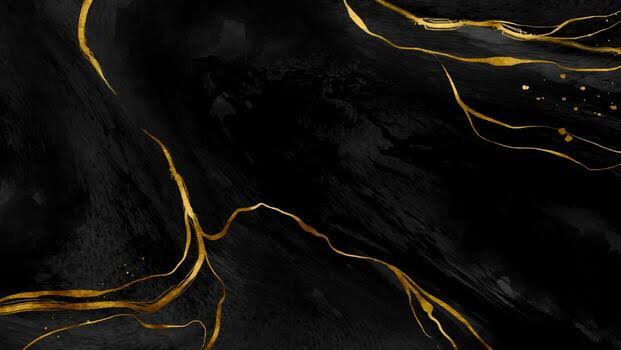 Black and Gold natural stone with distinctive golden veining